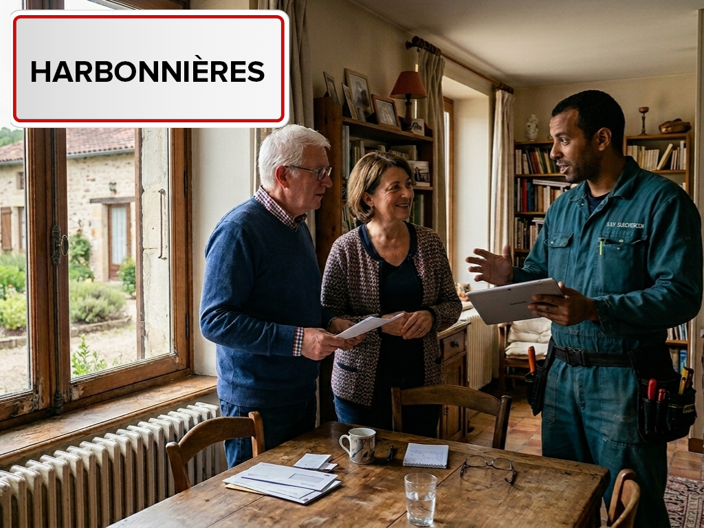Installation de pompe à chaleur à Harbonnières (80131) dans la Somme